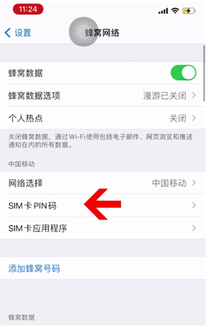 巫溪苹果14维修网分享如何给iPhone14的SIM卡设置密码 