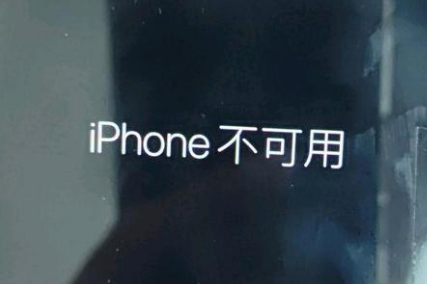 巫溪苹果服务网点分享锁屏界面显示“iPhone 不可用”如何解决 