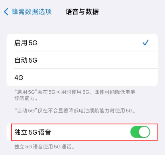 巫溪苹果14维修分享iPhone 14 Pro如何开启VoNR 